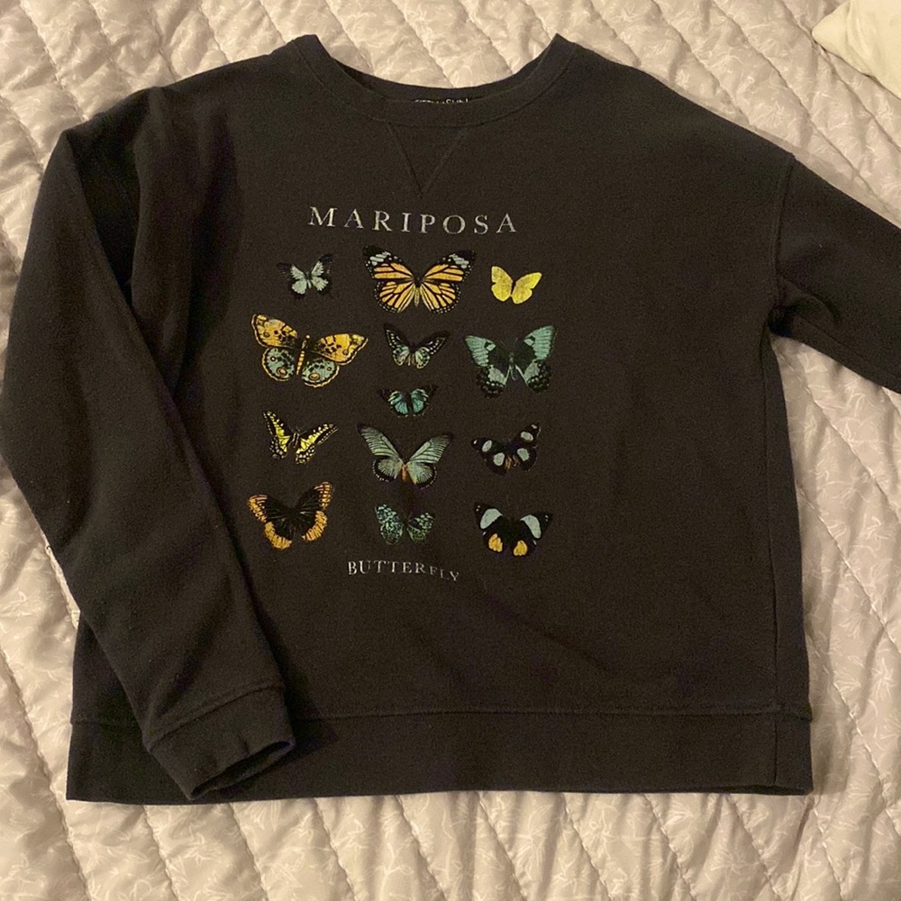 mariposa butterfly crewneck
